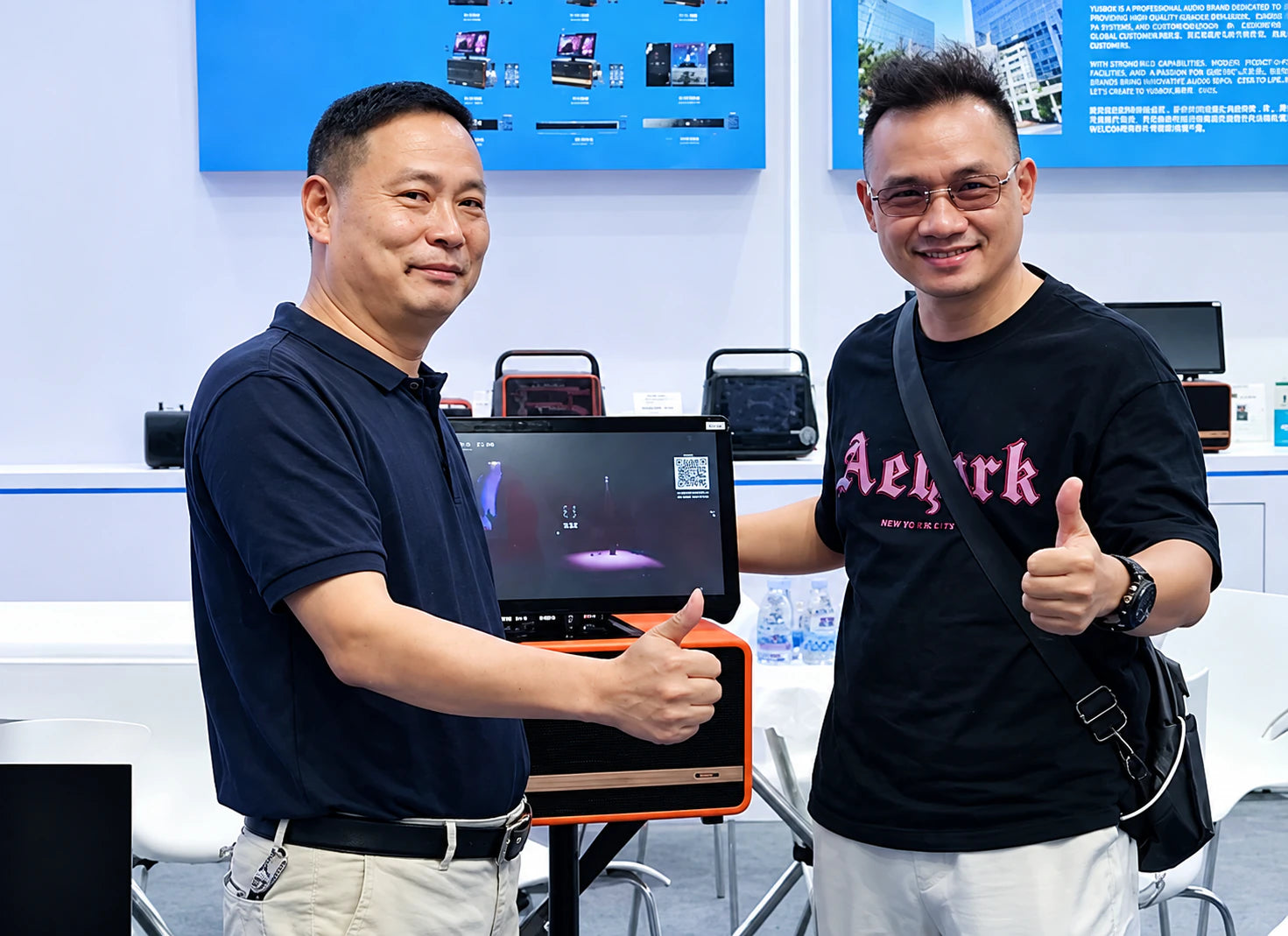 YUSBOX karaoke system demonstration at CES Las Vegas